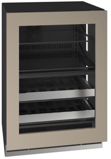 U-Line®  Home Collection 24" 4.9 Cu. Ft. Panel Ready Dual-Zone Beverage Center with Glass Door-2