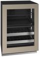 U-Line® Home Collection 24" 4.9 Cu. Ft. Panel Ready Dual-Zone Beverage Center with Glass Door-2