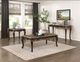 Homelegance® Balthasar Marble Top Sofa Table with Cherry Base-1