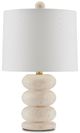 Currey & Company Girault Beige/Off-White Table Lamp-1
