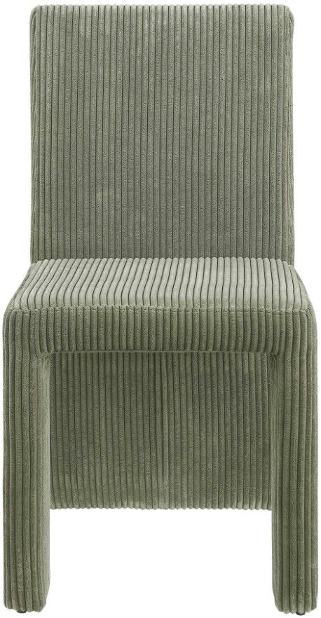 Meridian Furniture Benson Green Upholstered Dining Side Chair-1