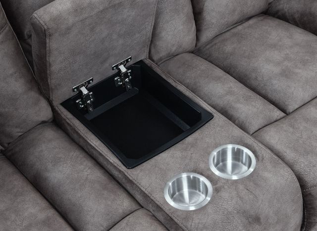 Steve Silver Co. Bogata Majestic Mushroom Manual Reclining Console Loveseat-3