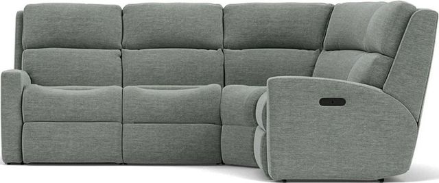 Flexsteel® Catalina Blue Arctic Reclining Sectional-3