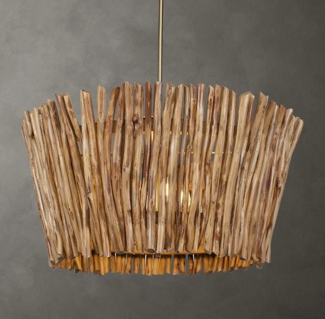 Uttermost® Rhea Brown 4 Light Chandelier-1