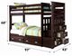 ACME Furniture Allentown Espresso Youth Twin Over Twin Youth Bunk Bed with Trundle-2