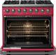 Viking® 5 Series 36" Valentine Pro Style Dual Fuel (NG) Range with Polished Chrome Trim-1