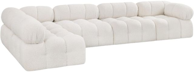 Meridian Furniture Ames 5-Piece Cream L-Shape Sectional-0