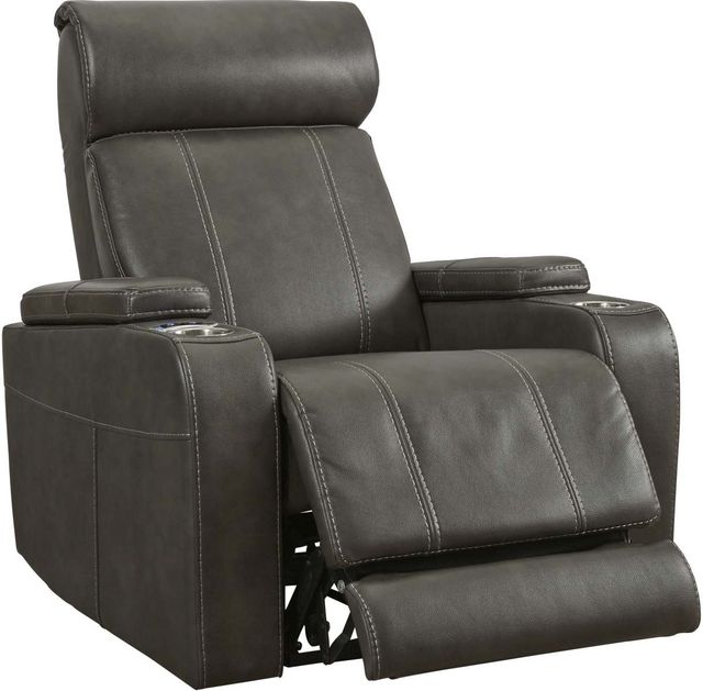 Signature Design by Ashley® Screen Time Graphite Power Recliner-2