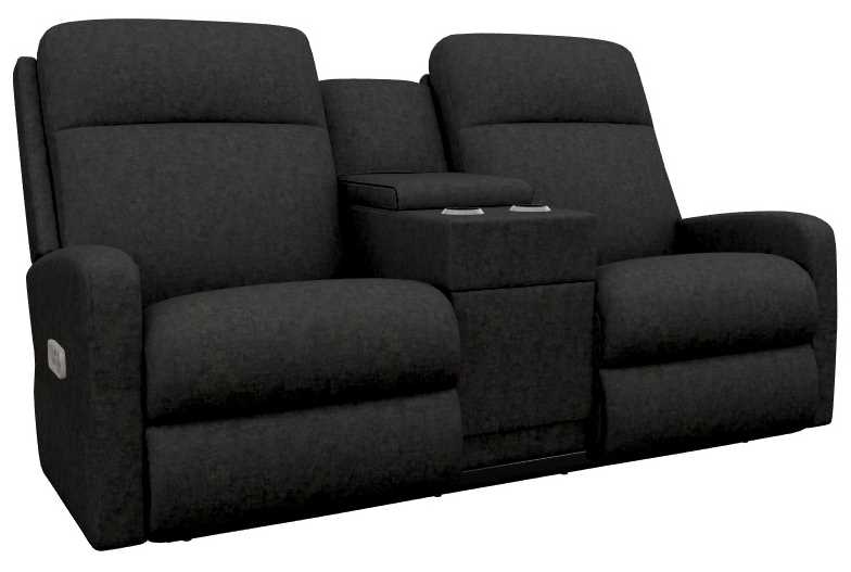 La-Z-Boy® Finley Mink Power Wall Reclining Loveseat with Console