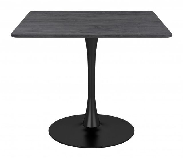 Zuo® Modern Molly Dark Gray Dining Table with Black Base-1