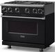 Viking® 7 Series 36" Onyx Pro Style Liquid Propane Gas Range with Griddle-3