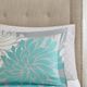 Olliix by Madison Park Essentials Aqua Queen Maible Complete Comforter and Cotton Sheet Set-5
