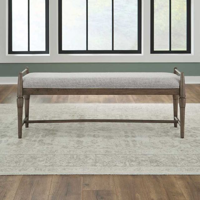 Liberty Furniture Hickory Grove Elliston Oatmeal/Heirloom Brown Dining Bench-1