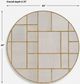 Uttermost® Geometric Antiqued Gold Round Mirror-2