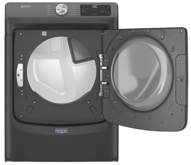 Maytag® 7.3 Cu. Ft. Volcano Black Front Load Gas Dryer-1