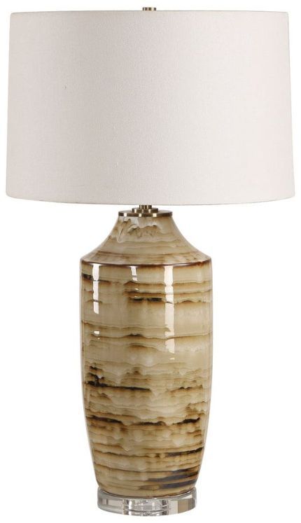 Uttermost® Schneider Brown Glazed Table Lamp-0