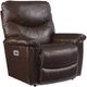 La-Z-Boy® James Walnut Leather Power Rocking Recliner with Headrest and Lumbar-0