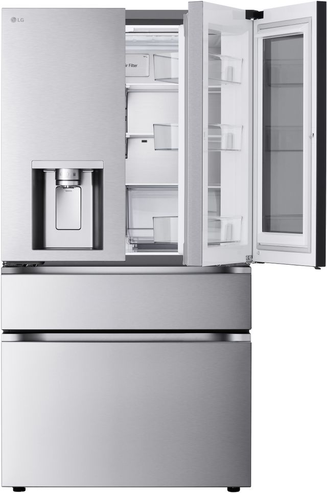 LG 36 in. 28.6 Cu. Ft. PrintProof™ MyColor™ Stainless Steel French Door Refrigerator-4