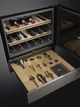 Smeg Classic 24" Fingerprint-Proof Brushed Stainless Steel Sommelier Drawer-1
