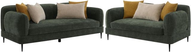 Coaster® Jade 2-Piece Green Sofa Set-0
