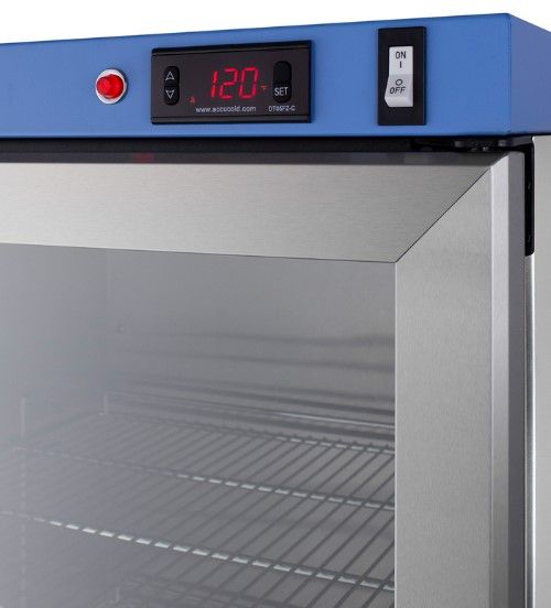 Summit® Stainless Steel 24'' Single Chamber Left Hinge Warming Cabinet-4