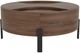 Riverside Furniture Nova Asbury Walnut Cocktail Table with Dark Bronze Base-3
