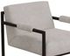 International Furniture Direct Galena Blacksmithing Matte Brown/Ivory Arm Chair-2
