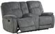 Parker House® Cooper Shadow Gray Manual Reclining Console Loveseat-1