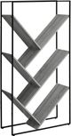 Monarch Specialties Inc. Grey Black Metal Bookcase-0