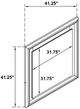 Coaster® Cassia White High Gloss Dresser Mirror-2