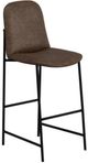 International Furniture Direct Seating Blacksmithing Matte Black/Brown 45" Barstool-0