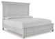 Benchcraft® Kanwyn 6-Piece Whitewash King Panel Storage Bed Set-1