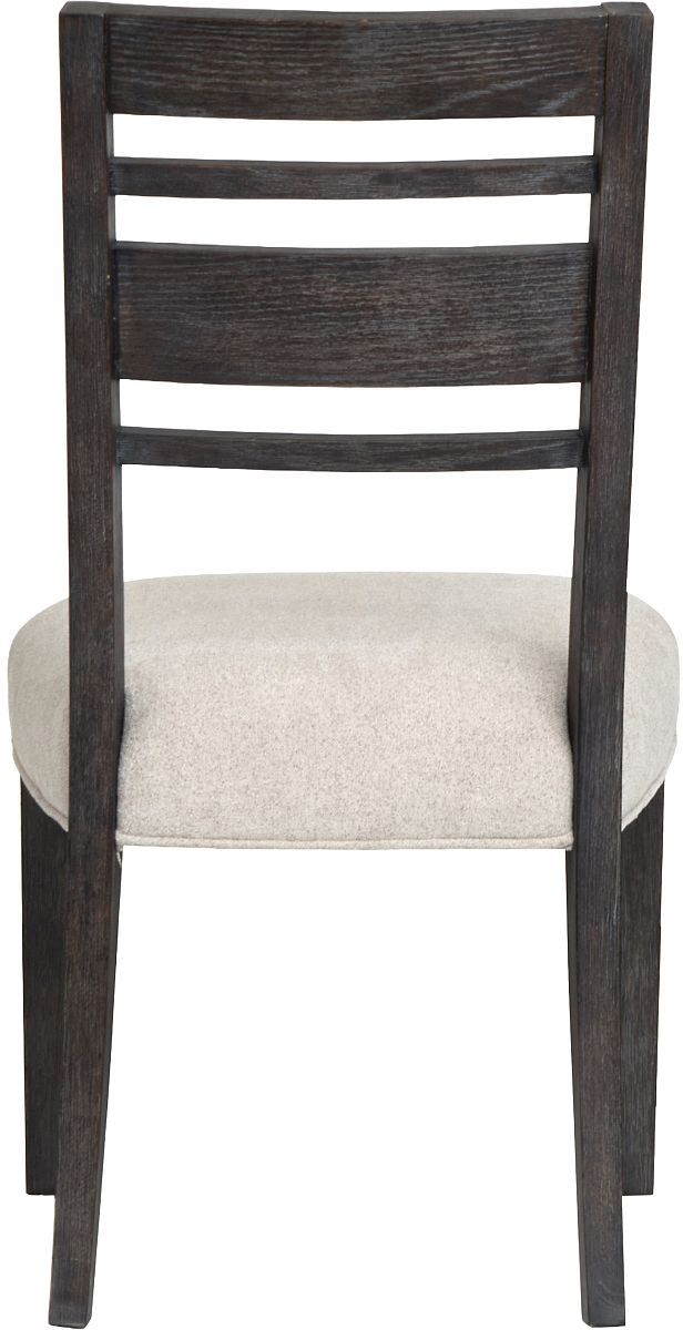 Magnussen Home® Plum Creek Elite Dove/Ravenwood Black Dining Side Chair Set with Upholstered Seat-3