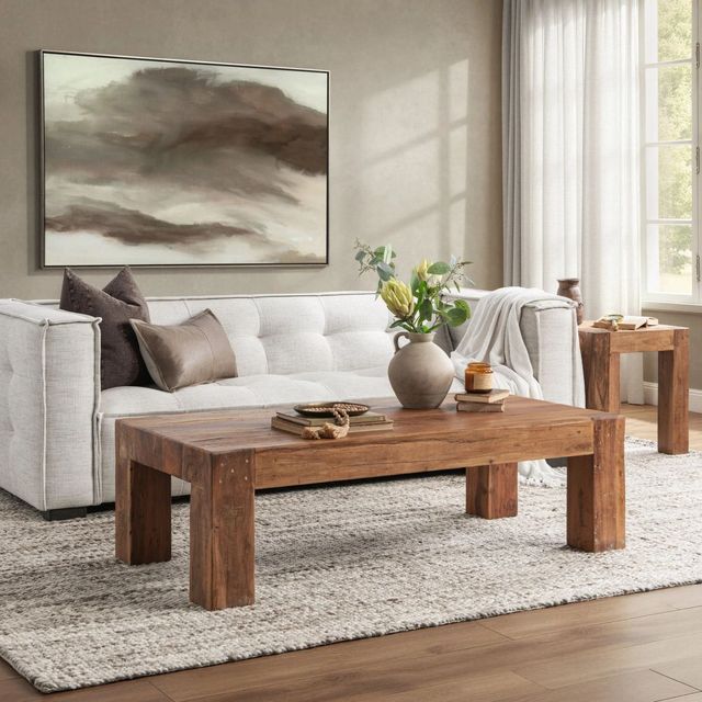 Classic Home Giza Natural Coffee table-1