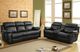 Homelegance® Marille Black Double Manual Reclining Sofa-1