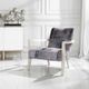 Uttermost® Watercolor Gray/Natural Off-White Accent Chair-1