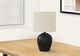 Monarch Specialties Inc. 17"H Black Ceramic Table Lamp-3