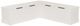 Linon Norah White Backless Breakfast Nook-0