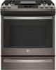 GE® 30" Slide In Convection Gas Range-Slate-0