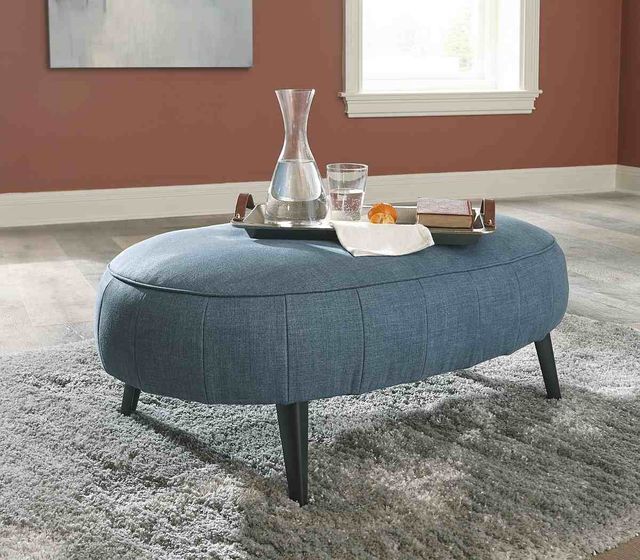 Signature Design by Ashley® Hollyann Blue Oversized Accent Ottoman-3