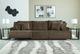 Signature Design by Ashley® Top Tier 3-Piece Chocolate Manual Reclining Small Spaced Sectional-1