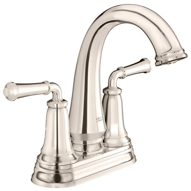 American Standard Delancey® Polished Nickel 4" Centerset 2-Handle Bathroom Faucet with Lever Handles-0