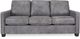 Decor-Rest® Furniture LTD 3855 Gray Leather Sofa-2