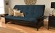 Kodiak Furniture Phoenix Suede Navy/Espresso Queen Futon with Mattress-2