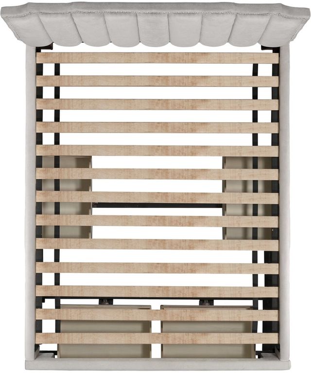 Elements International Harper Gray Queen Upholstered Storage Bed-2