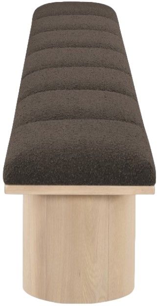 Meridian Furniture Pavilion 7-Piece Brown/Natural 109" Modular Bench Set-3