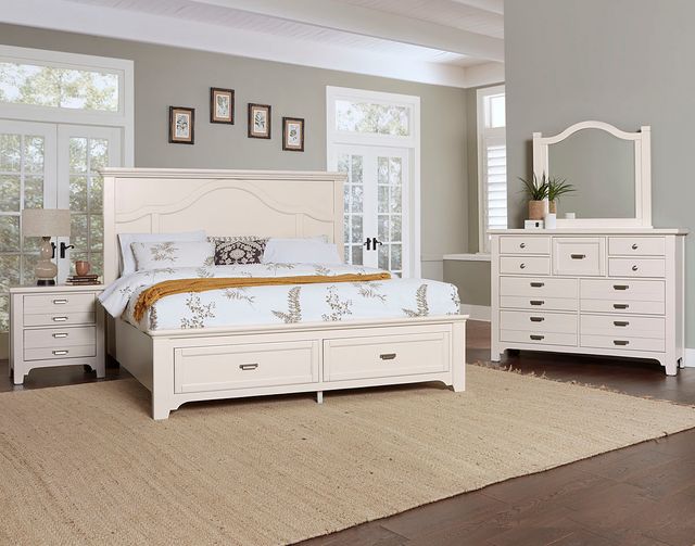 LM Co Home By Vaughan-Bassett Bungalow Home by Ben & Erin Napier Lattice 2-Drawer Nightstand-2