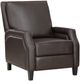 Homelegance® Berenson Dark Brown Manual Push Back Recliner-0