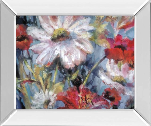 Classy Art Tangled Garden I by Brent Heighton Mirror Framed Wall Art-1