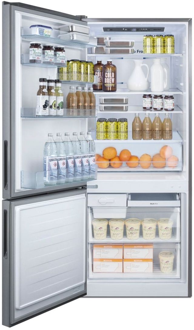 Summit® 28 in. 14.6 Cu. Ft. Stainless Steel Counter Depth Bottom Freezer Refrigerator-2